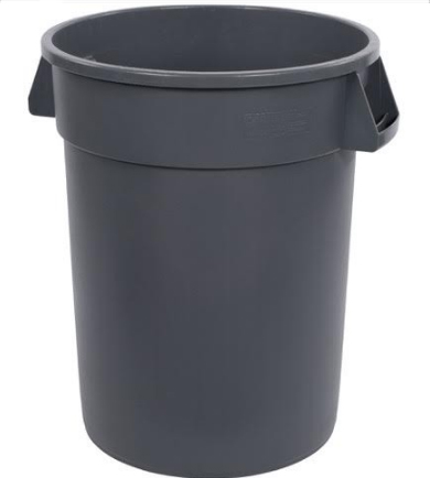 "large black plastic trash can with handles - by Caesar Event Rentals Las Vegas"