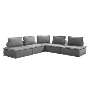 Gray Modular Sectional Sofa